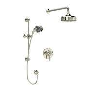 SAN GIOVANNI 1/2" THERMOSTATIC & PRESSURE BALANCE 3 FUNCTION SYSTEM TRIM WITH INTEGRATED VOLUME CONTROL
