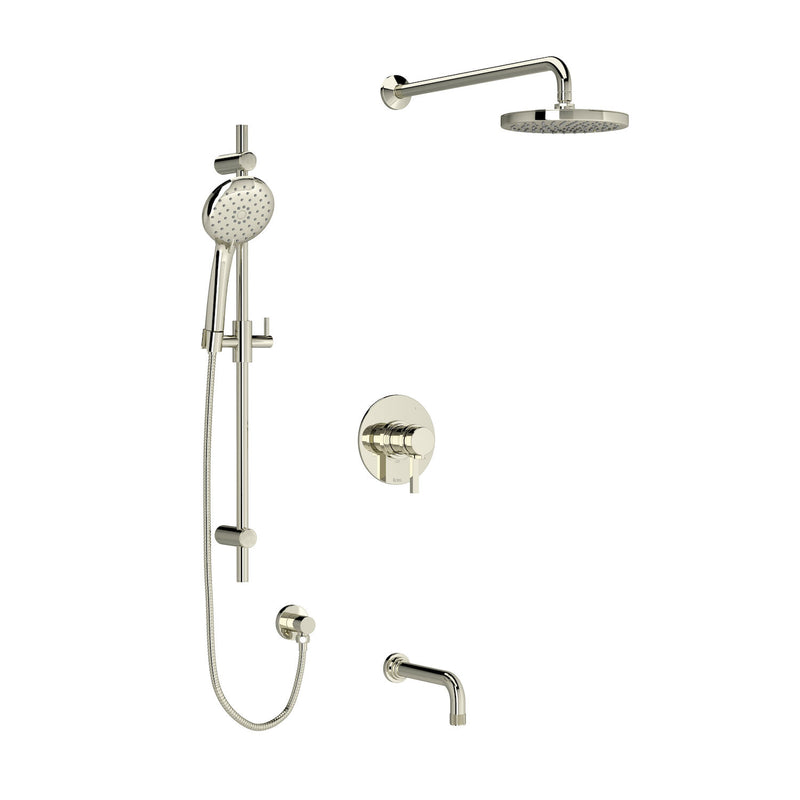 LOMBARDIA 1/2" THERMOSTATIC & PRESSURE BALANCE 3 FUNCTION SYSTEM WITH INTEGRATED VOLUME CONTROL