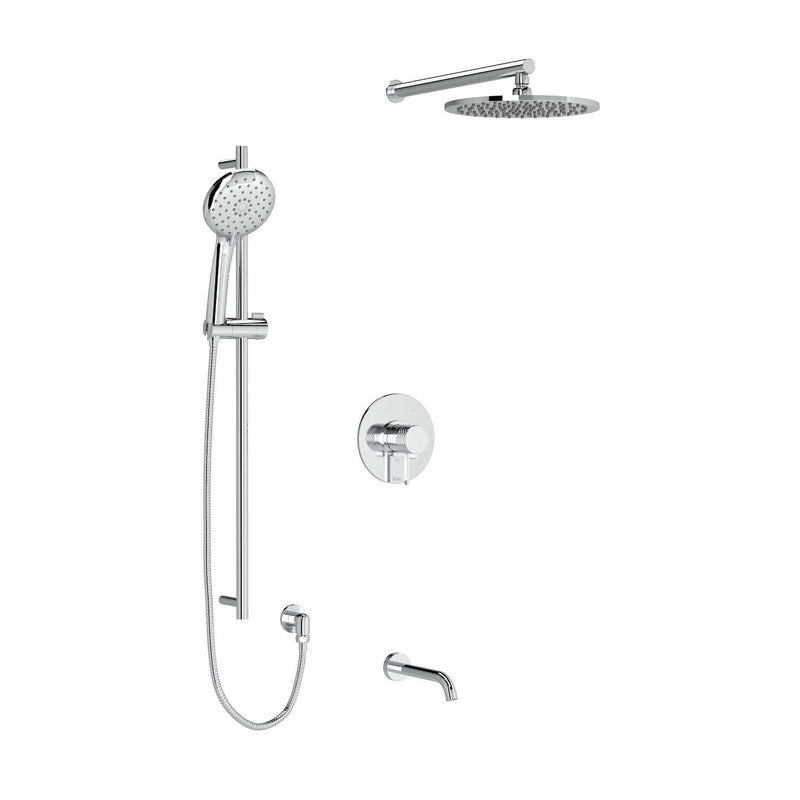 TENERIFE 1/2" THERMOSTATIC & PRESSURE BALANCE 3 FUNCTION SYSTEM WITH INTEGRATED VOLUME CONTROL