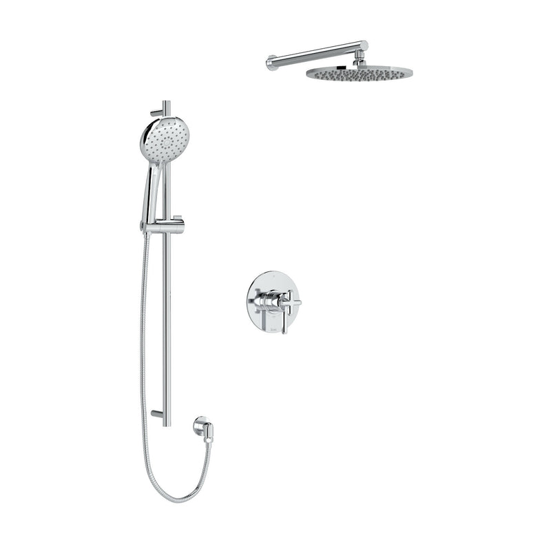APOTHECARY 1/2" THERMOSTATIC & PRESSURE BALANCE 3 FUNCTION SYSTEM TRIM WITH INTEGRATED VOLUME CONTROL