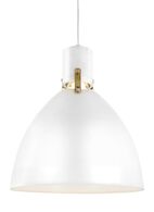 BRYNNE 1-LIGHT LED PENDANT, Flat White, medium
