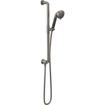 LITZE SLIDE BAR HANDSHOWER WITH H2OKINETIC® TECHNOLOGY, Luxe Steel, large