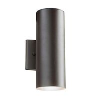 12-INCH 3000K UP AND DOWN LED OUTDOOR WALL LIGHT, Textured Architectural Bronze, medium