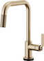 LITZE SMARTTOUCH® PULL-DOWN FAUCET WITH SQUARE SPOUT AND INDUSTRIAL HANDLE, Brilliance Luxe Gold, small