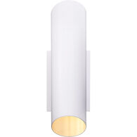 AERIN TOURAIN 1-LIGHT 4-INCH WALL SCONCE LIGHT, Plaster White, medium