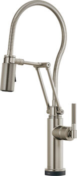 LITZE SMARTTOUCH® ARTICULATING FAUCET WITH FINISHED HOSE, Stainless Steel, large