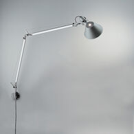 TOLOMEO CLASSIC WALL LAMP WITH S BRACKET, Aluminum, medium
