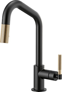 LITZE PULL-DOWN FAUCET WITH ANGLED SPOUT AND KNURLED HANDLE, , large