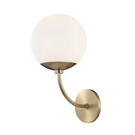 CARRIE WALL SCONCE, Aged Brass, medium