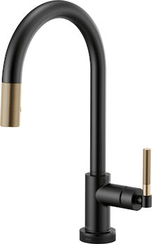LITZE SMARTTOUCH® PULL-DOWN FAUCET WITH ARC SPOUT AND KNURLED HANDLE, , large